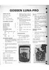 Gossen LunaPro manual. Camera Instructions.